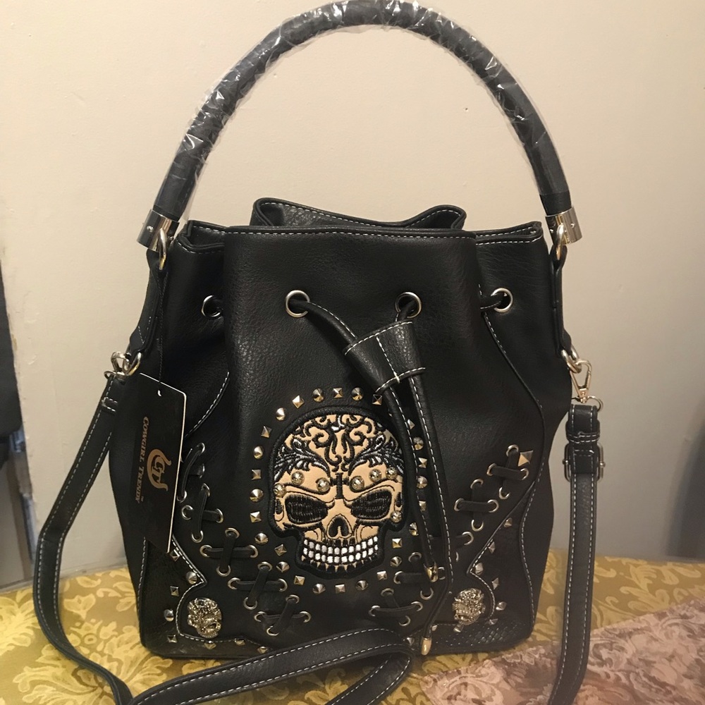 Sold***Skull hand bag
